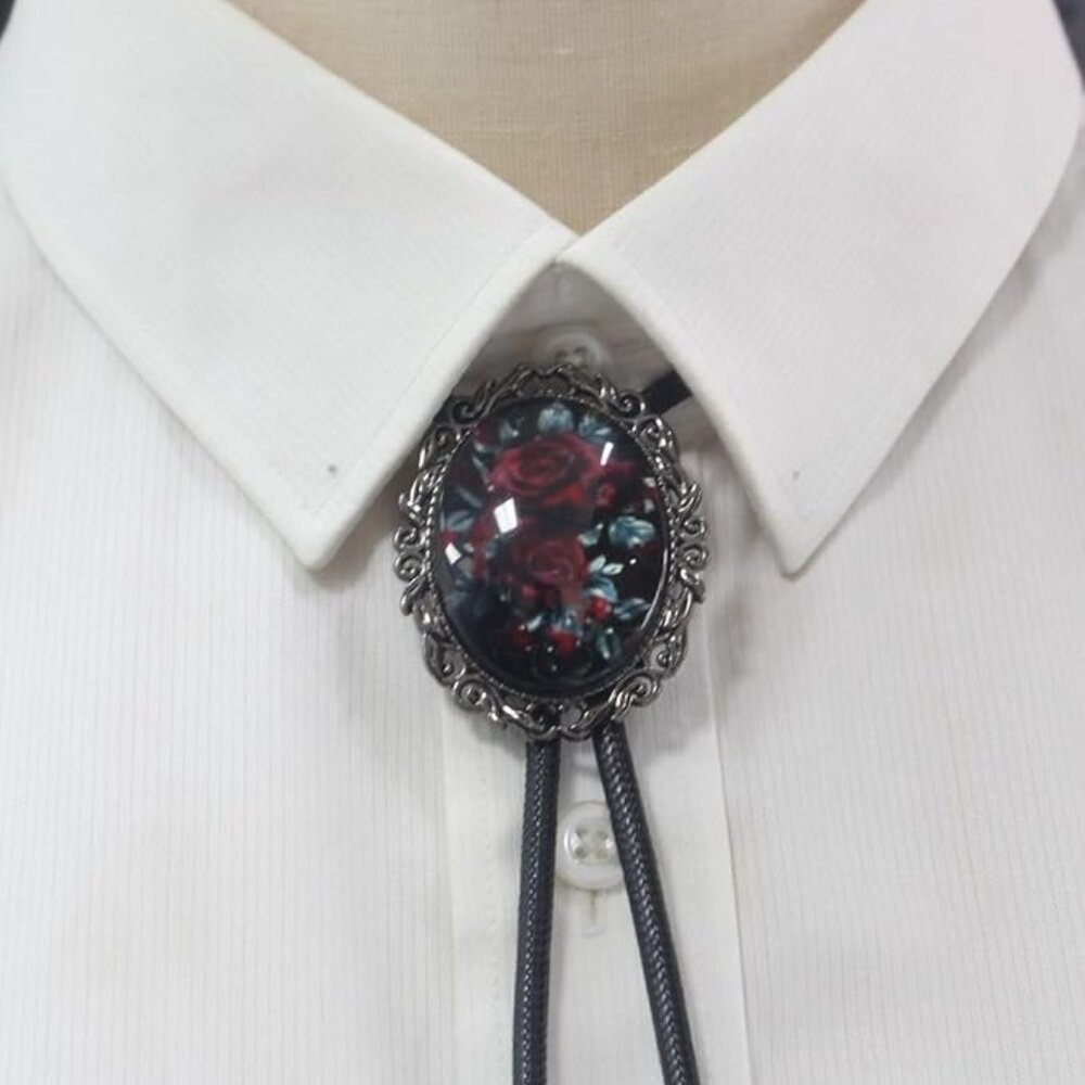 Flower Rose Bolo Tie
